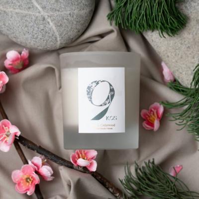 ふるさと納税 太宰府市 【廃棄梅からできたサスティナブルフレグランス】9KOS Candle Ume &amp; Cedarwood