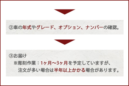  世界で一つ「愛車の彫刻」（プレート・台付き） 【彫刻 １点もの彫刻 オリジナル彫刻 愛車彫刻】L-13