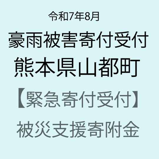 【ふるさと納税】【令和7年8月豪雨被害支援緊急寄附受付】熊本県山都町災害応援寄附金（返礼品はありません）