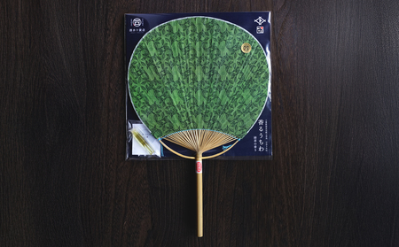 四日市認定地場特産品【泗水十貨店（しすいじっかてん）】香るうちわ　緑茶の香り