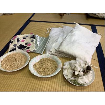 ふるさと納税 沼津市 衣食住まくら(綿・米がら・桧を使った枕)
