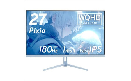 Pixio ゲーミングモニター 27インチ WQHD 180Hz IPS ブルー/水色 PX278WAVEB | モニター モニター モニター モニター モニター