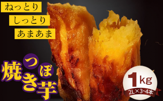 
No.394 つぼ焼き芋1kg ／ 紅はるか やきいも さつまいも 茨城県
