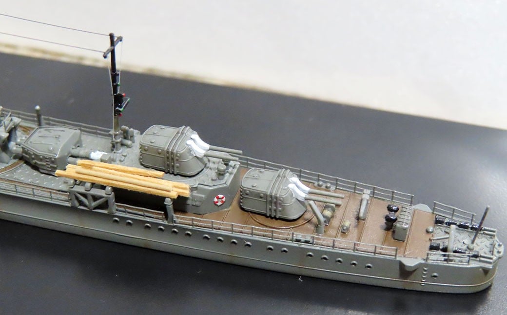 プロプラモデラーが作る！一点物 駆逐艦「浦波」1/700（完成品）