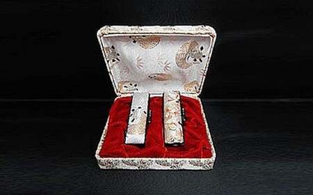 『晴れの日』シリーズ 千鶴万亀本象牙印鑑実印の2本セット