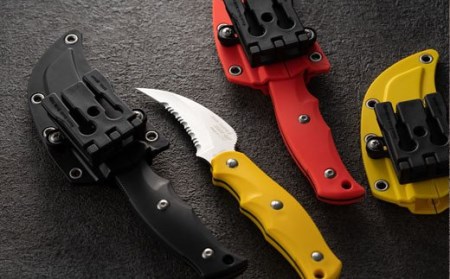 H34-08 サビナイフ9 SHARK-RAY（シャークレイ）（イエロー）