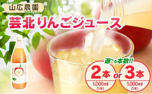 
                  りんごジュース 本数選べる 芸北りんご 山広農園 果汁100% ストレートジュース 1,000ml_S-YA023_RGJ
                
