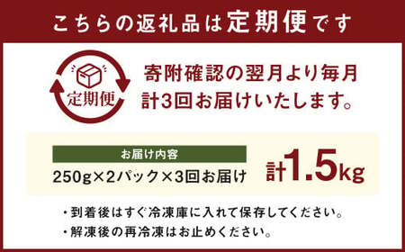 【定期便年3回】赤牛ホルモン 500g 250g×2パック 小腸 シロホルモン モツ鍋 モツ煮込み 焼き肉