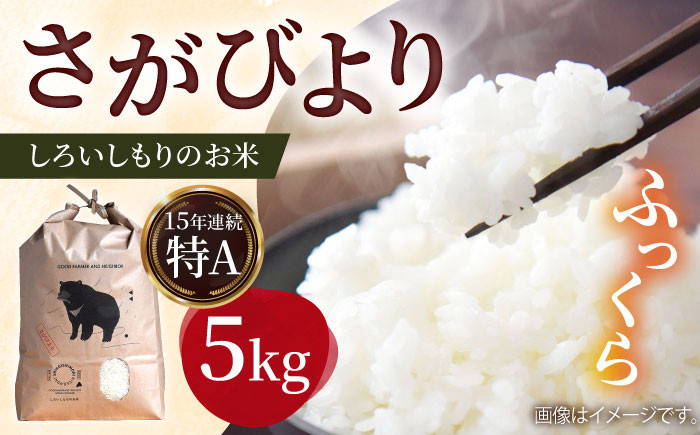 
            【先行予約】【令和7年度産】しろいしもりのお米 さがびより 5kg【Sunrise328】米 お米 [ICD009]
          