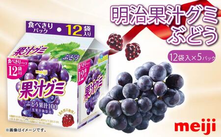 明治 果汁グミ スマートパック ぶどう 163ｇ ×  5個 | グミ