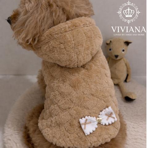 
                  ドッグウェア「VIVIANA」テラヘルツフハートファーポンチョ　/　Brown
                