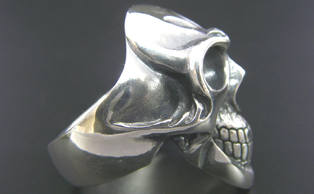 Standard  skull  ring スタンダード スカル リング ｜ 定番的 な スカル の 指輪 です シルバー アクセサリー 髑髏 モチーフ 925 ハンドメイド 選べる サイズ ジュエリ
