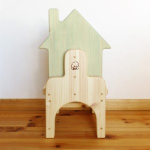 こども椅子　おうち（color：メロン）｜椅子 インテリア 家具 木 椅子 椅子 椅子 ※着日指定不可