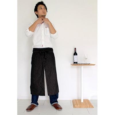 ふるさと納税 大刀洗町 「カフェのような生活用品」　バンダナとソムリエエプロンのキッチンスタイルお揃いセット/茶色