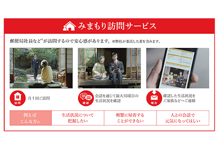 郵便局のみまもりサービス「みまもり訪問サービス」（６ヶ月）RT812