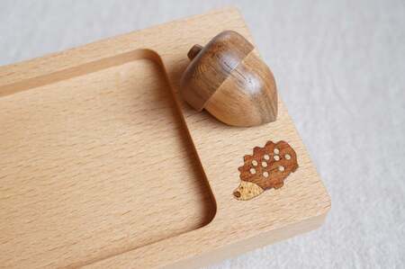 調味料 トレー 木製 トレイ 天然木 ナチュラル ギフト プレゼント 岩手県北上市 夢工房　D0216