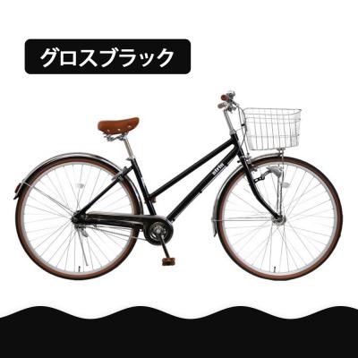 ふるさと納税 京都市 【エイリン】【組立済み発送】シティサイクル27型 AL27EOL【グロスブラック】