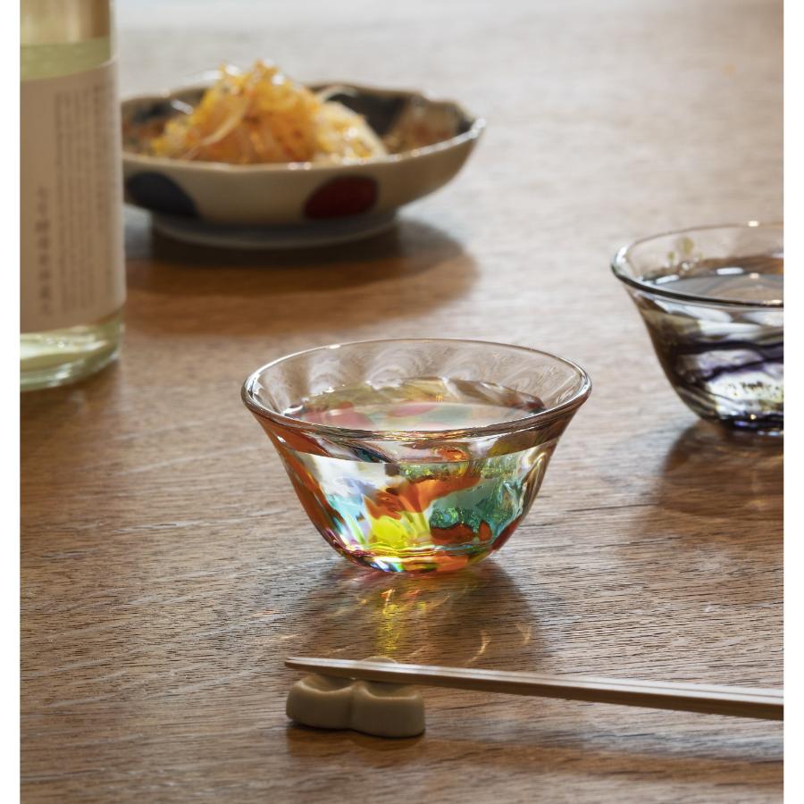 ＜津軽びいどろ＞ねぶたあかり 盃 iro