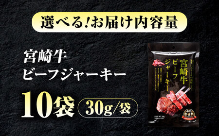 【京阪百貨店厳選】宮崎牛ビーフジャーキー30ｇ×10パック 広島県福山市/株式会社京阪百貨店 宮崎牛 ビーフジャーキー 宮崎牛ジャーキー 牛肉ジャーキー おつまみ ビール 炙り ご飯のお供[BAFZ0
