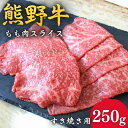 【ふるさと納税】＜熊野牛＞すき焼き用赤身もも肉　250g / 和歌山 田辺市 本宮 肉 牛肉 熊野牛 和牛 すき焼き すきやき しゃぶしゃぶ 鍋 冷凍 ギフト