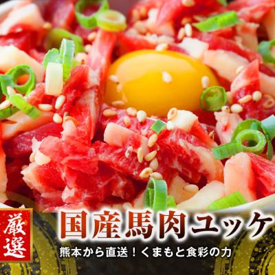 ふるさと納税 宇城市 【3ヵ月毎定期便】熊本　馬刺し　赤身200g+ユッケ200g(宇城市)全3回 |  | 01