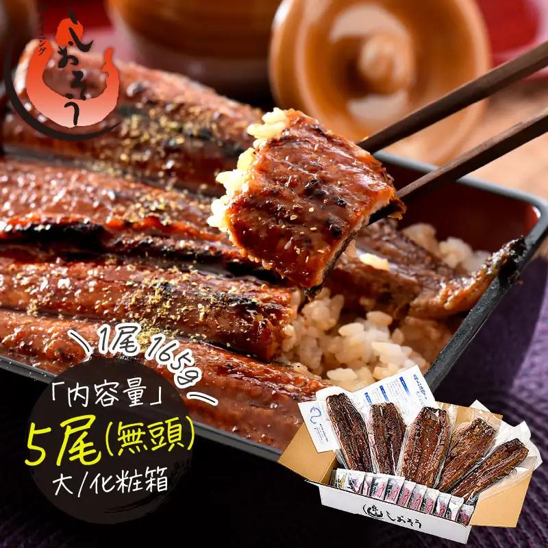 [053-c005] 国産 うなぎ蒲焼き 大サイズ 約165g × 5尾