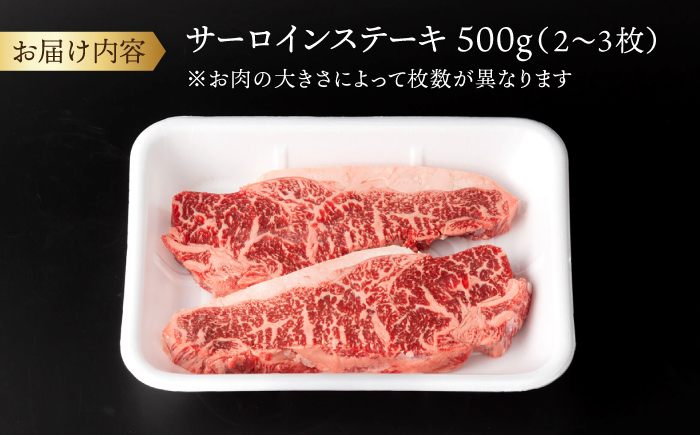 黒毛和牛 サーロイン ステーキ  計500g（2～3枚） ＜宮本畜産＞ [CFA025]