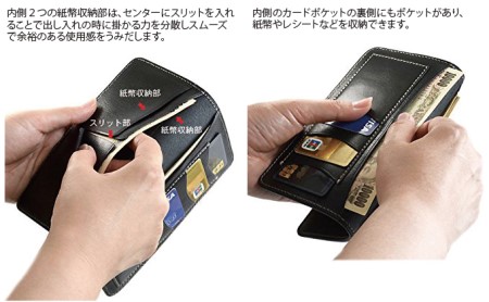 VanNuys 薄型で最強にコンパクトな長財布 財布 サイフ wallet long ナガザイフ ファッション小物 普段使い スリム ビンテージブラック ビンテージキャメル  ビンテージブラック