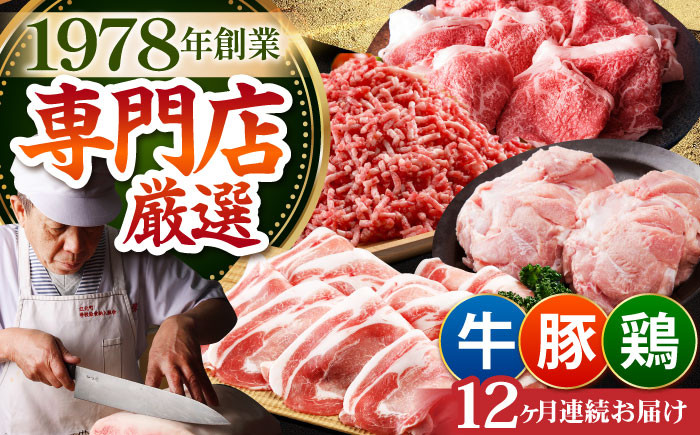
【全12回定期便】ミンチ付き！三栄のデイリーセット 【肉の三栄】 [HAA094]
