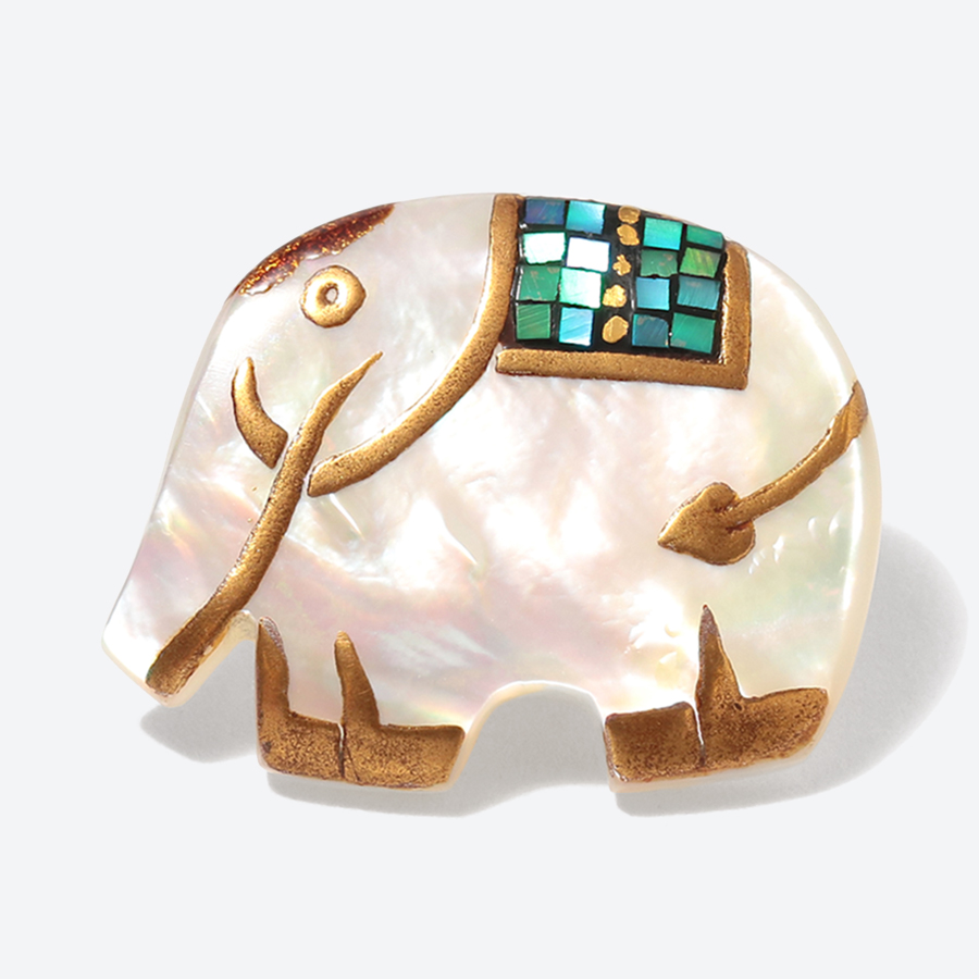 ＜Classic Ko＞Zou Blue shell pin