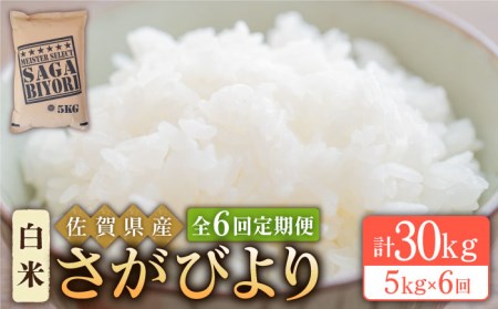 【全6回定期便】さがびより 白米 5kg【五つ星お米マイスター厳選】 [HBL020]特A評価 特A 特A米 米 定期便 お米 佐賀 コメ