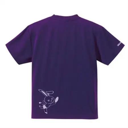 JTTA公認　卓球ユニフォーム【男女兼用(ドライ):160サイズ】うさぎ　パープル_装飾品・工芸品  洋服 _【1515877】
