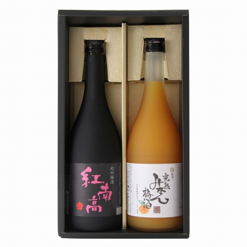 和歌山の贅沢梅酒ギフトセット(紅南高・完熟みかん梅酒)［MG74］