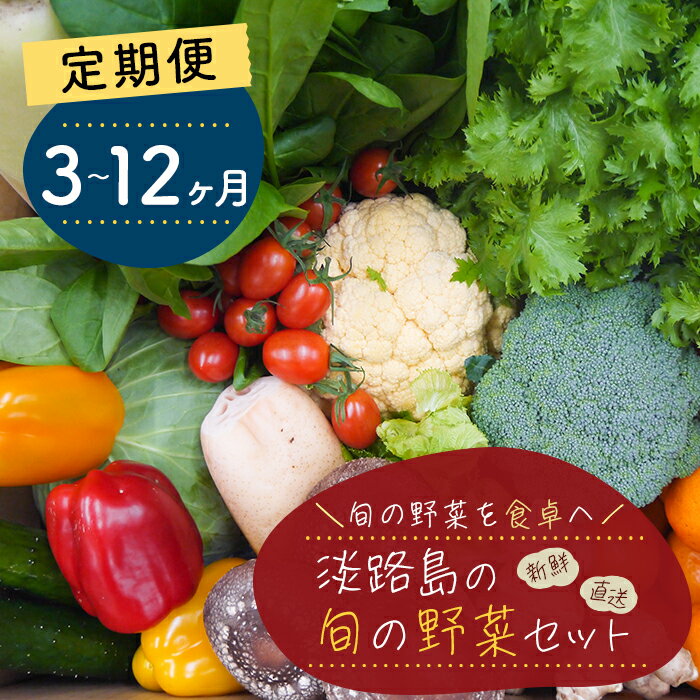 【ふるさと納税】【定期便】淡路島の旬の野菜セット 3ヶ月・12ヶ月コース（月1回×3回・12回） 詰め合わせ 野菜 国産 新鮮