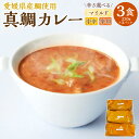 【ふるさと納税】愛南産 真鯛カレー 220g×3パック 〈選べる〉 マイルド 中辛 辛口 カレー 鯛 真鯛 タイ 魚 魚介 レトルト 簡単 惣菜 加工品 お取り寄せ おうちごはん 愛南町 愛媛県 冷蔵 送料無料 【えひめの町（超）推し！（愛南町）】(535)(536)(537)(538)