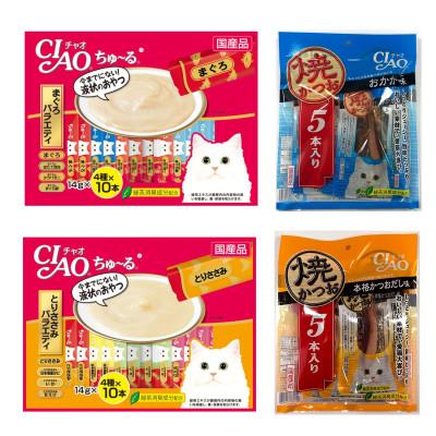 ふるさと納税 静岡市 【ペットフード】いなばのCIAOちゅーる　猫用人気定番セット80本+焼きかつお10本