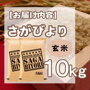 CI308_【玄米】さがびより１０㎏（５㎏×２袋）【五つ星お米マイスター厳選！】