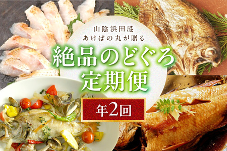 山陰浜田港あけぼの丸が贈る絶品のどぐろ定期便（２回） 【146_2047】