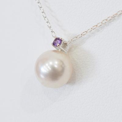 ふるさと納税 天草市 真珠 ネックレス 8-8.5mm ホワイトピンク 2月 アメシスト K18WG_S101-506 |  | 01