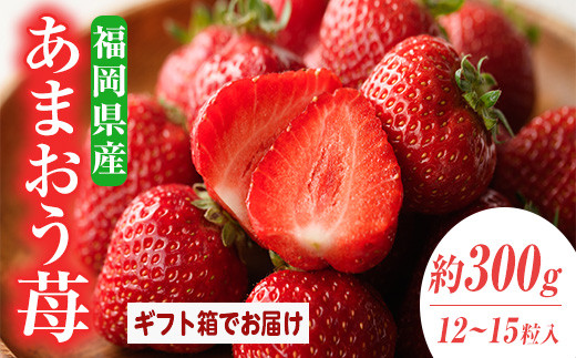 ＜先行予約受付中！2024年11月下旬から2025年3月末にかけて順次発送予定＞あまおう 苺 ギフト箱(12-15粒)いちご 苺 フルーツ 果物 くだもの 福岡限定 贈答用 冷蔵 ＜離島配送不可＞【k