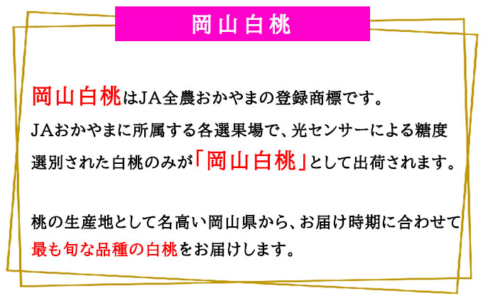 桃 2026年 先行予約 岡山 白桃 ロイヤル 5～10玉 2kg 岡山県産 JAおかやまのもも モモ 岡山県産 国産 フルーツ 果物 ギフト