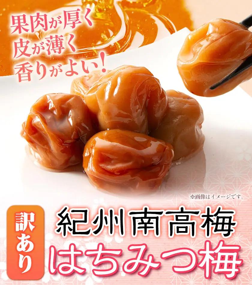 南高梅　わけあり 紀州南高梅 はちみつ梅 2.6kg