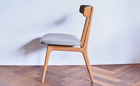 ダイニングチェア 01 グレー　インテリア 椅子 イス 木製 デザイン オリジナル 兵庫県 小野市