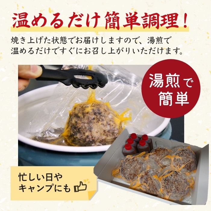 佐賀牛ハンバーグ 5個セット：B190-033_イメージ3