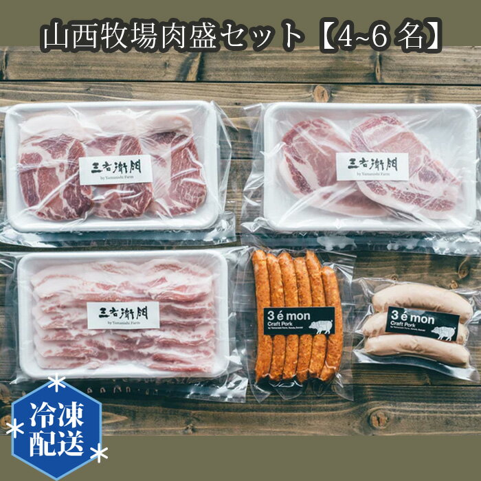 【ふるさと納税】山西牧場肉盛セット【4~6名】／ お肉 BBQ 詰合せ 送料無料 茨城県 No.199