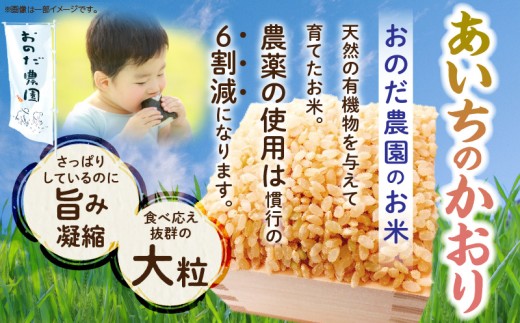 【令和7年産】おのださんちのハッピー米(あいちのかおり)玄米10kg（5kg×2袋）・O012-27