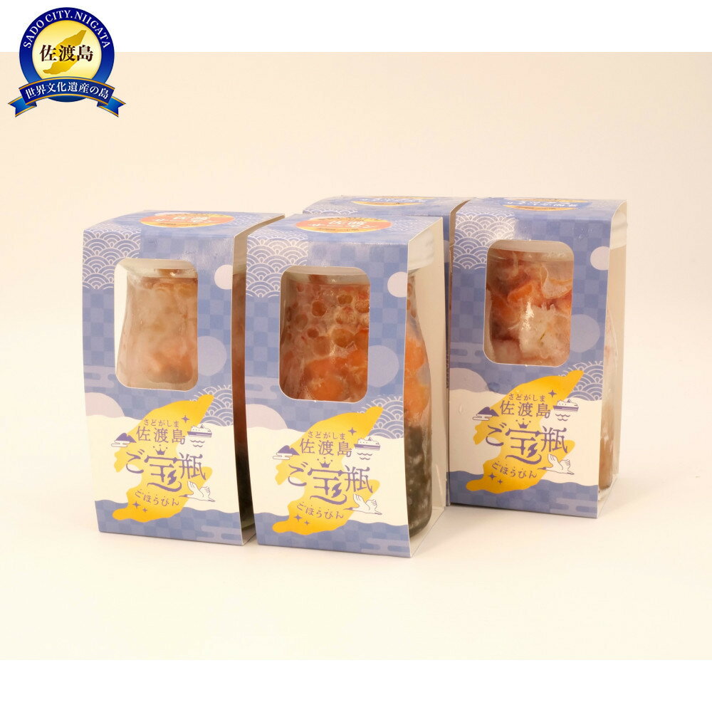 【ふるさと納税】佐渡の宝石!ご宝瓶プレミアム4本セット(サーモン2/ミックス2)