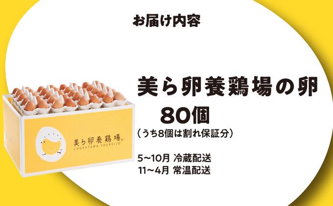 卵の黄身が掴めるほどの新鮮さ 美ら卵養鶏場の卵 80個【順次配送】   I  たまご タマゴ  卵 美ら卵 養鶏場 美ら卵 新鮮  養鶏場  80個   沖縄県 南城市 ふるさと納税 有限会社 美ら卵養鶏場