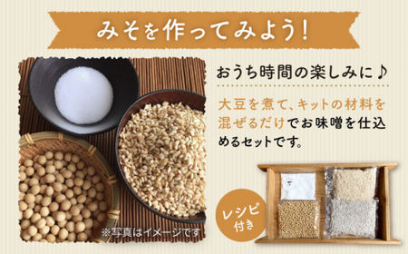 【手作りキット】 【3回定期便】無農薬玄米麹で仕込む『玄米合わせ味噌』＜川添酢造＞ [CDN071]