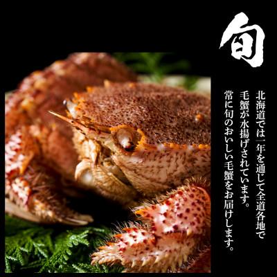 ふるさと納税 白老町 毛蟹 ボイル済み 冷凍 2尾セット 約1.6kg BM033 |  | 03
